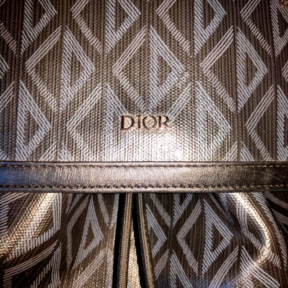 Christian Dior Leather Backpack black/grey (pristine) - Picture 3 of 11